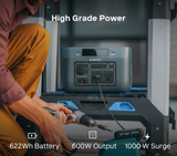 BaseCharge 600+ 622 Wh Portable Power Station